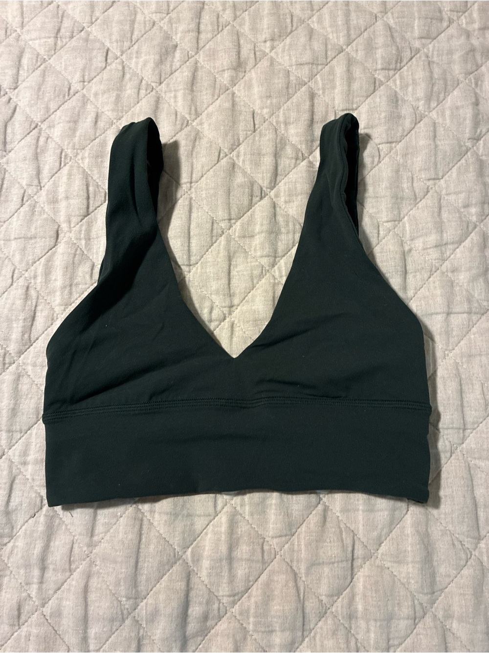 lululemon athletica dark green V-Neck Bralette